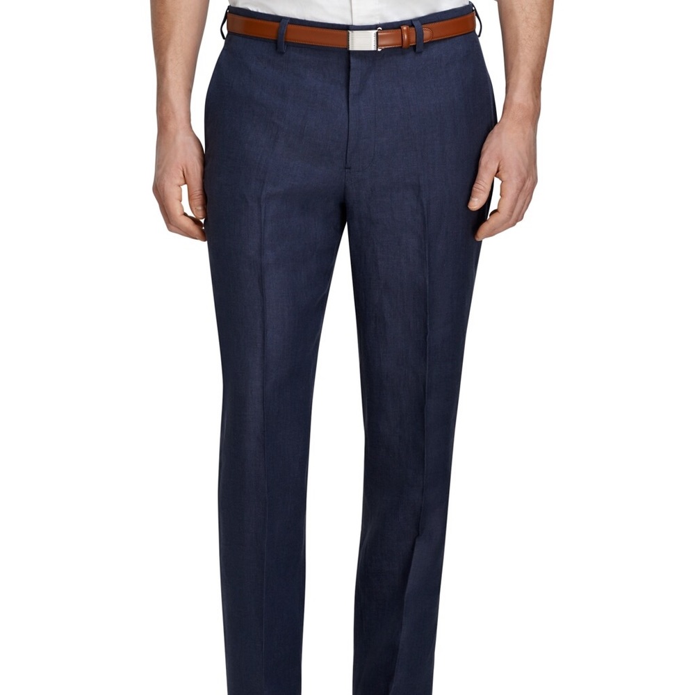 Brooks Brothers Linen Herringbone Dress Pants NWT